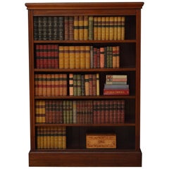 Victorian Mahogany Open Bookcase