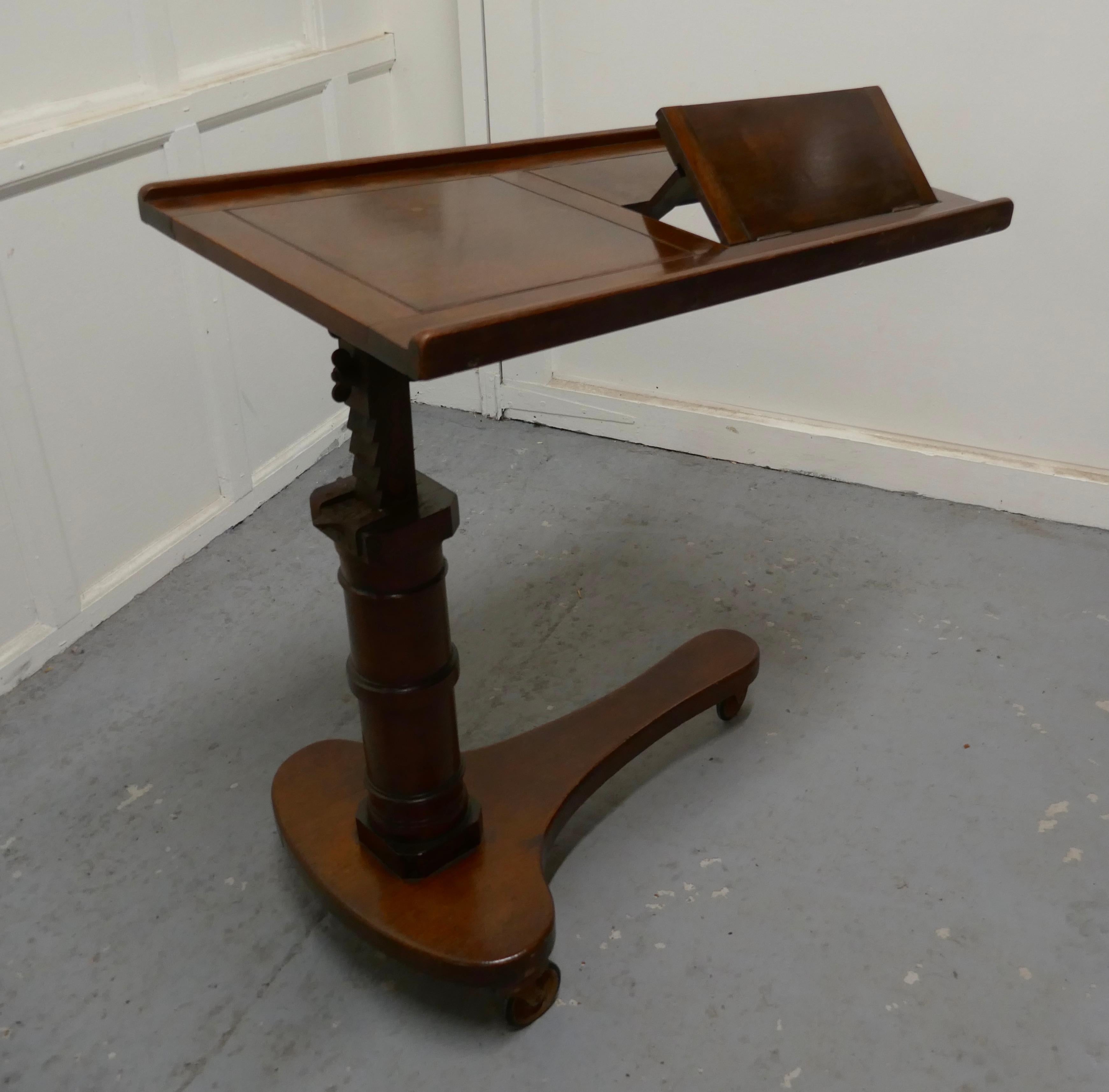 Victorian Mahogany, Over Bed Reading Stand Table In Good Condition For Sale In Chillerton, Isle of Wight