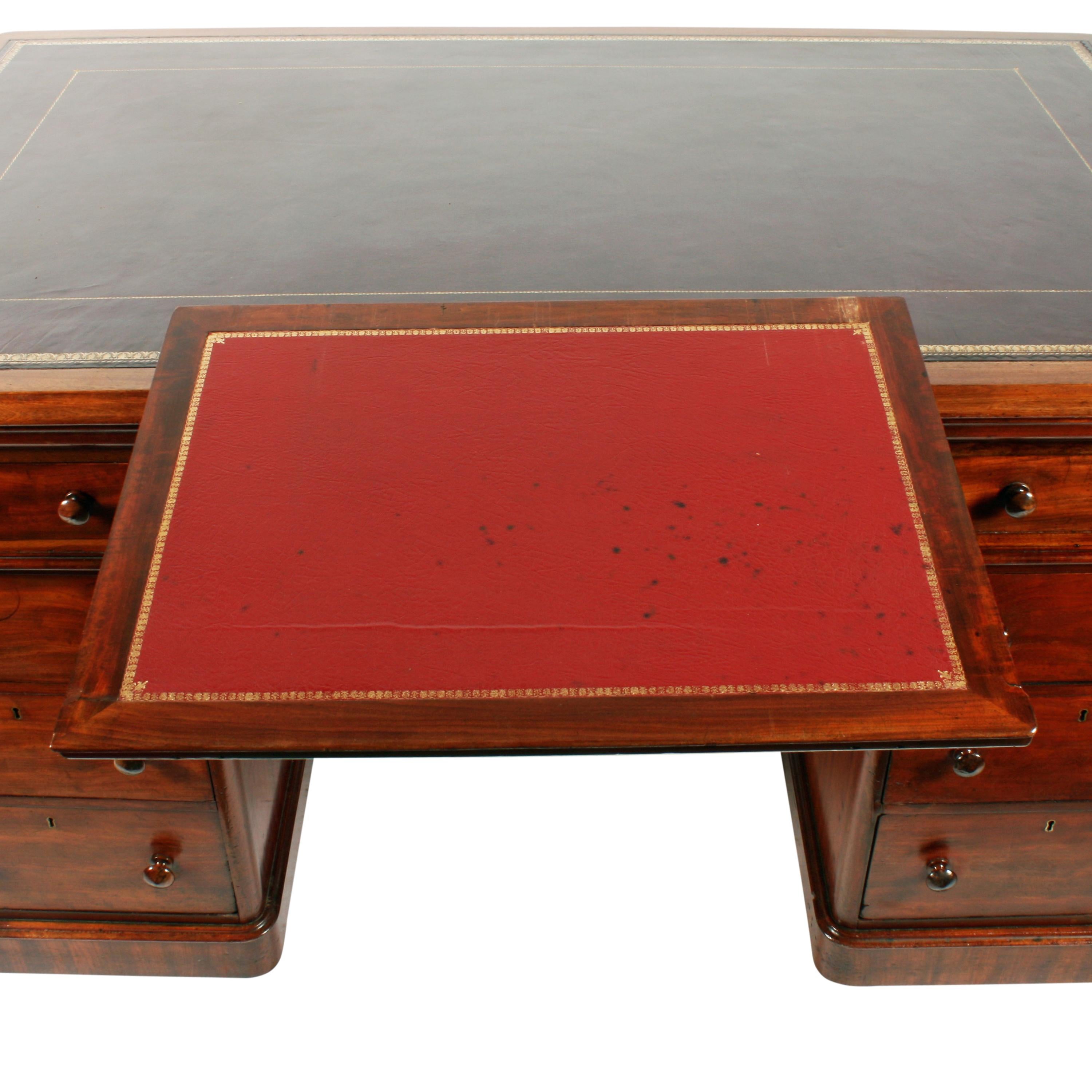 Victorian Mahogany Partner's Desk 1