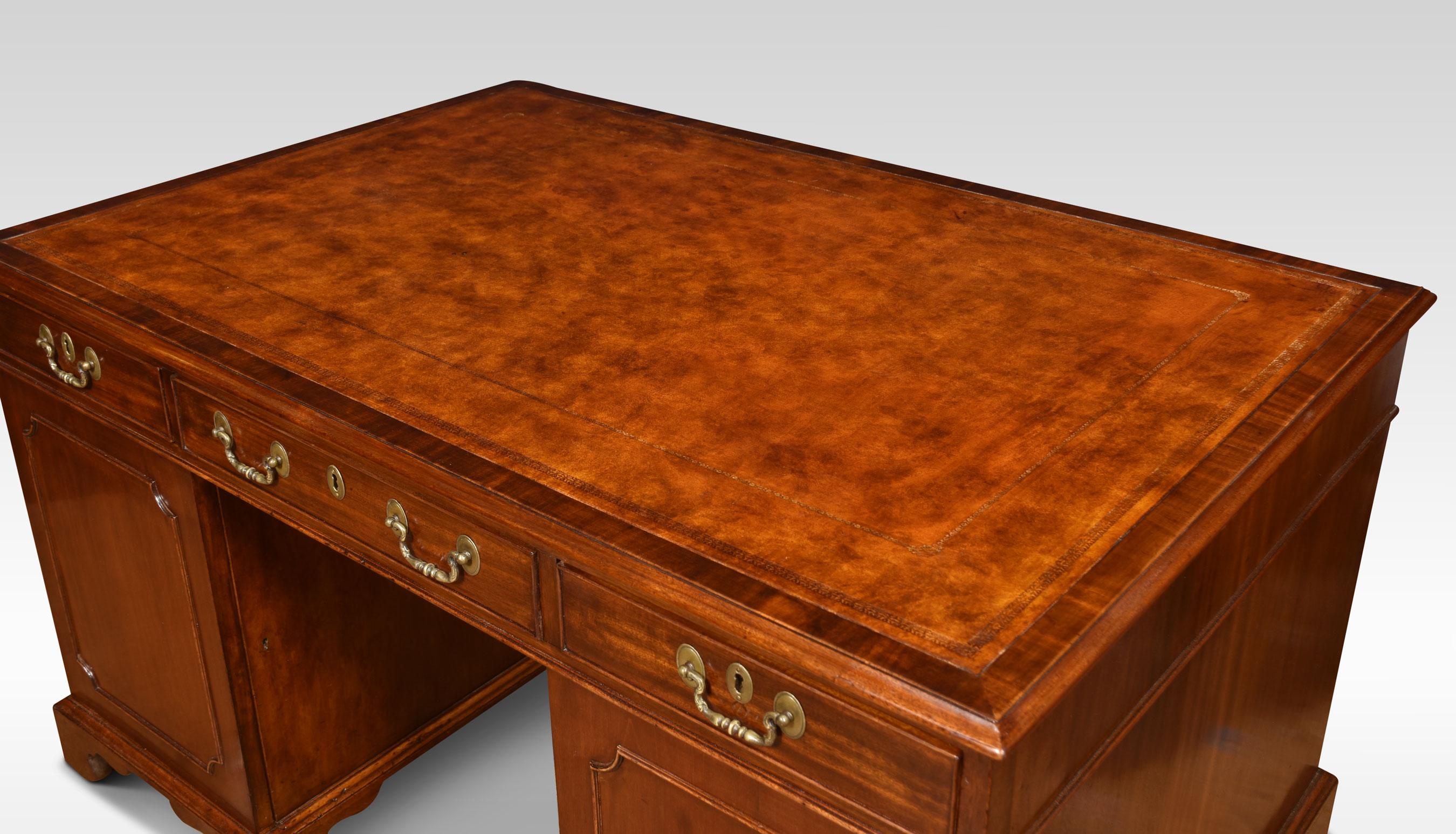 Victorian Mahogany Partners Desk For Sale 1
