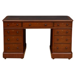 Victorian Mahogany Pedestal Desk