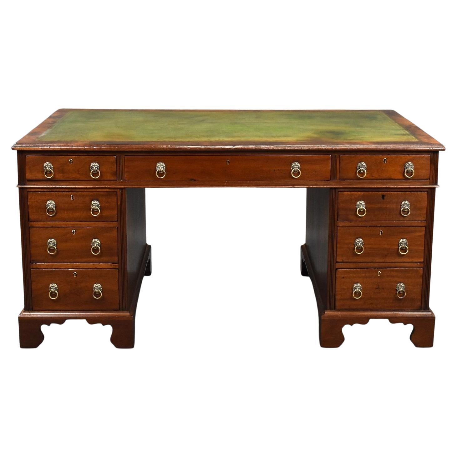 Victorian Mahogany Upholstered Desk Library Chair For Sale at 1stDibs