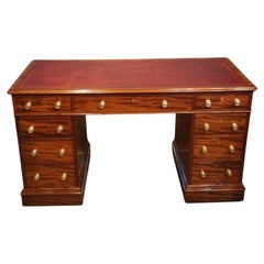 Victorian mahogany pedestal desk