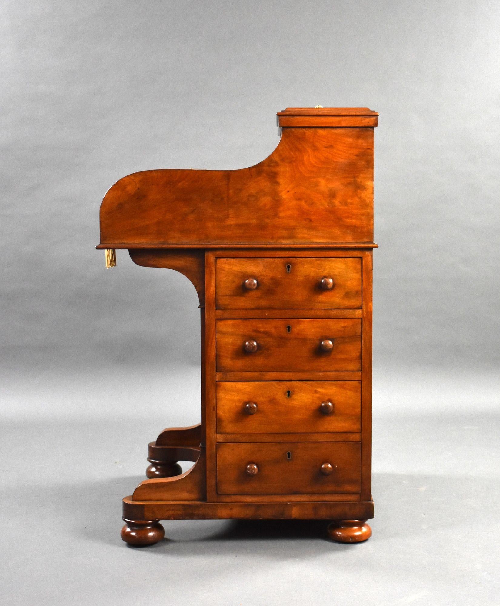Victorian Mahogany Piano Top Pop Up Davenport 2