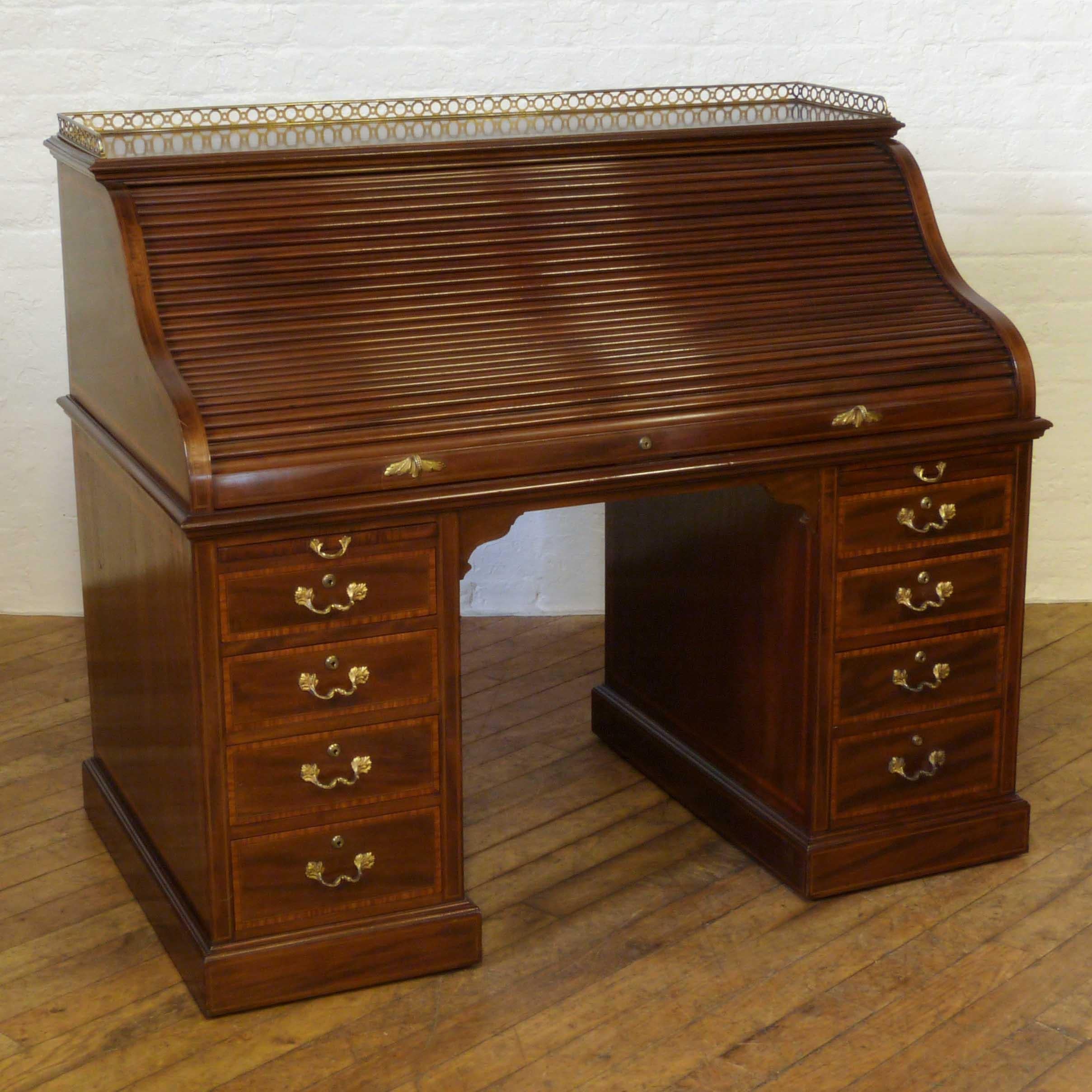 Victorian Mahogany Roll Top Desk at 1stDibs ethan allen roll top desk