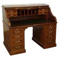 Antique Victorian Mahogany Roll Top Desk