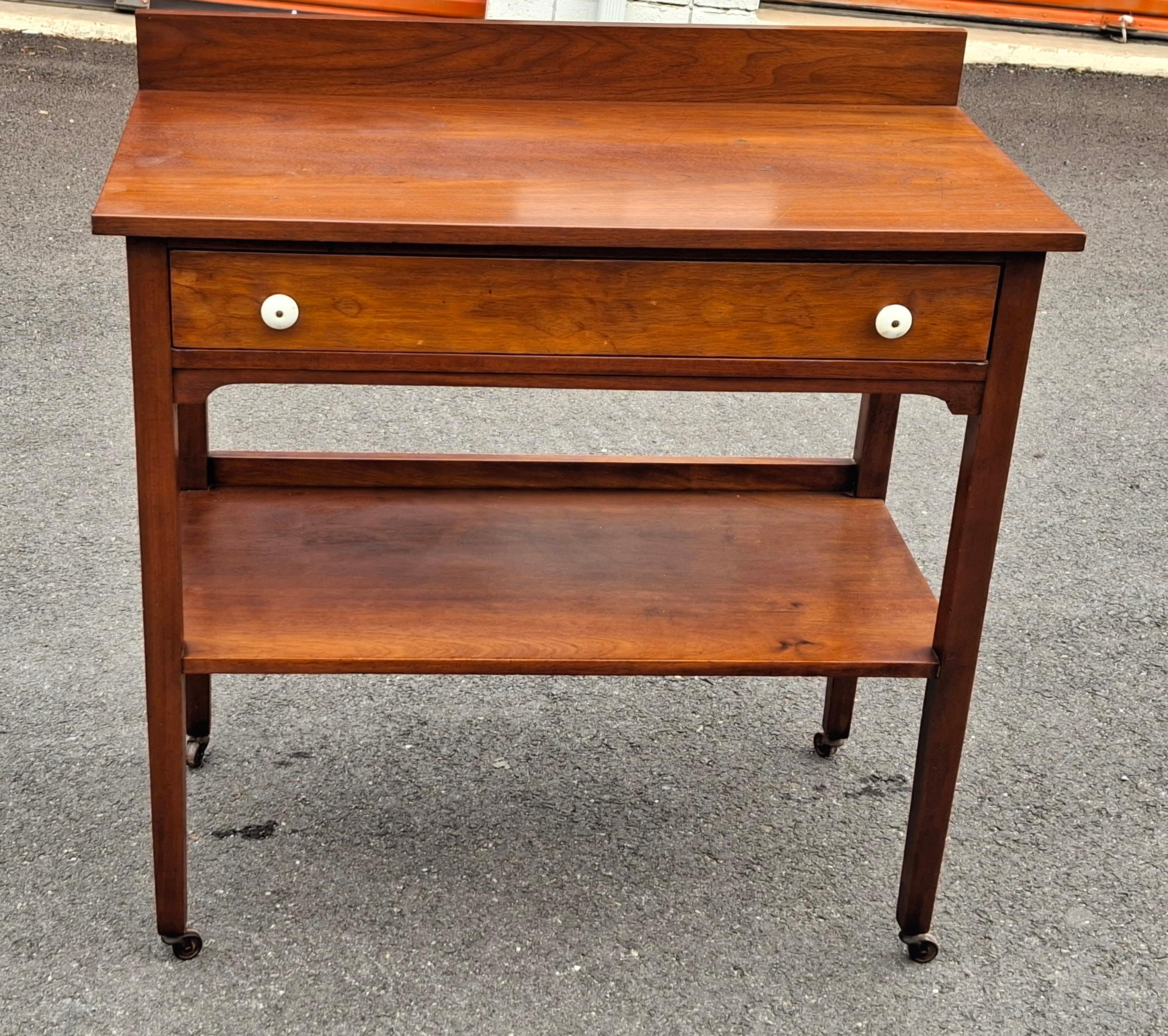American Victorian Mahogany Rolling Server, 2nd Half 19th Century For Sale
