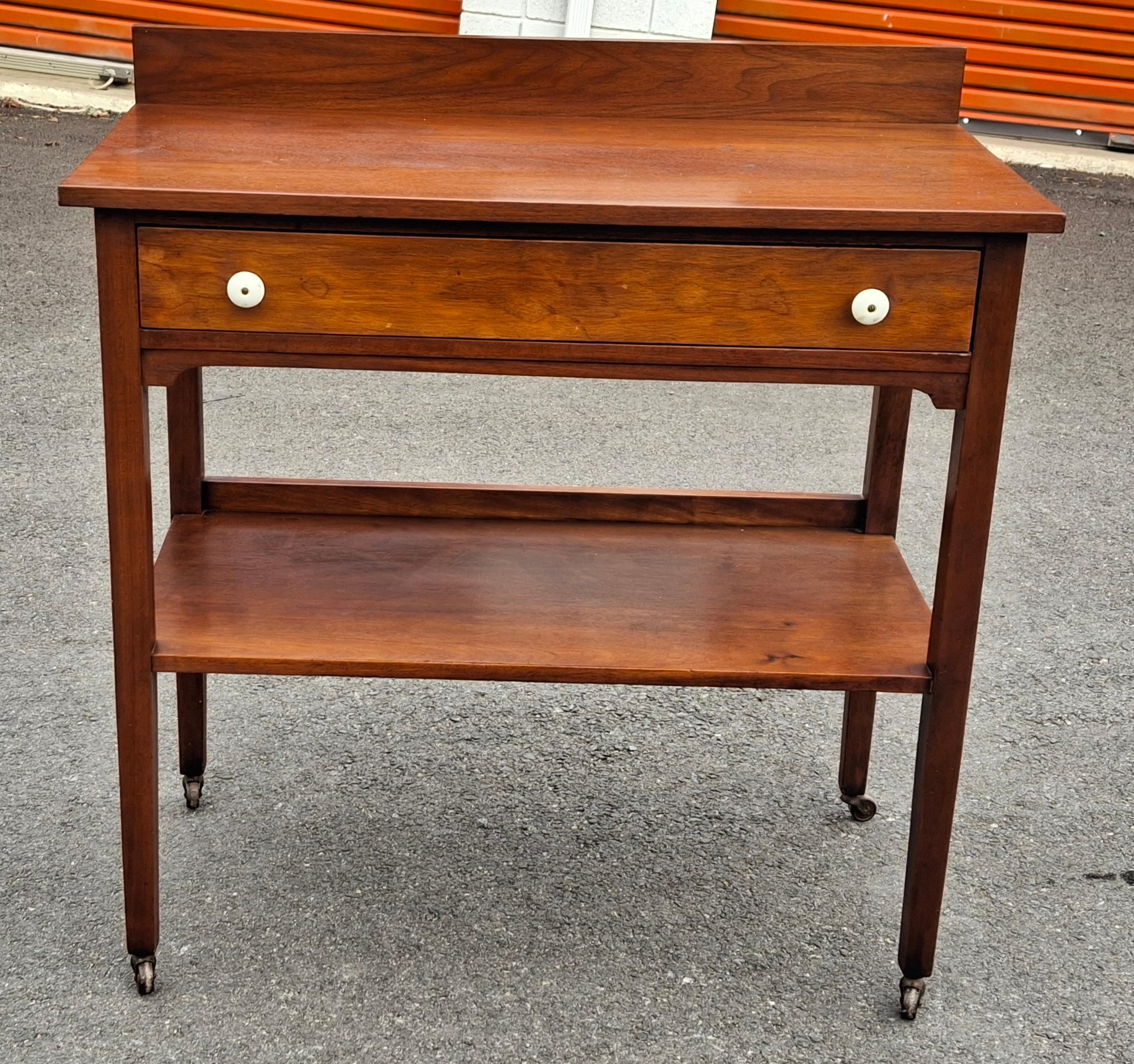 Stained Victorian Mahogany Rolling Server, 2nd Half 19th Century For Sale