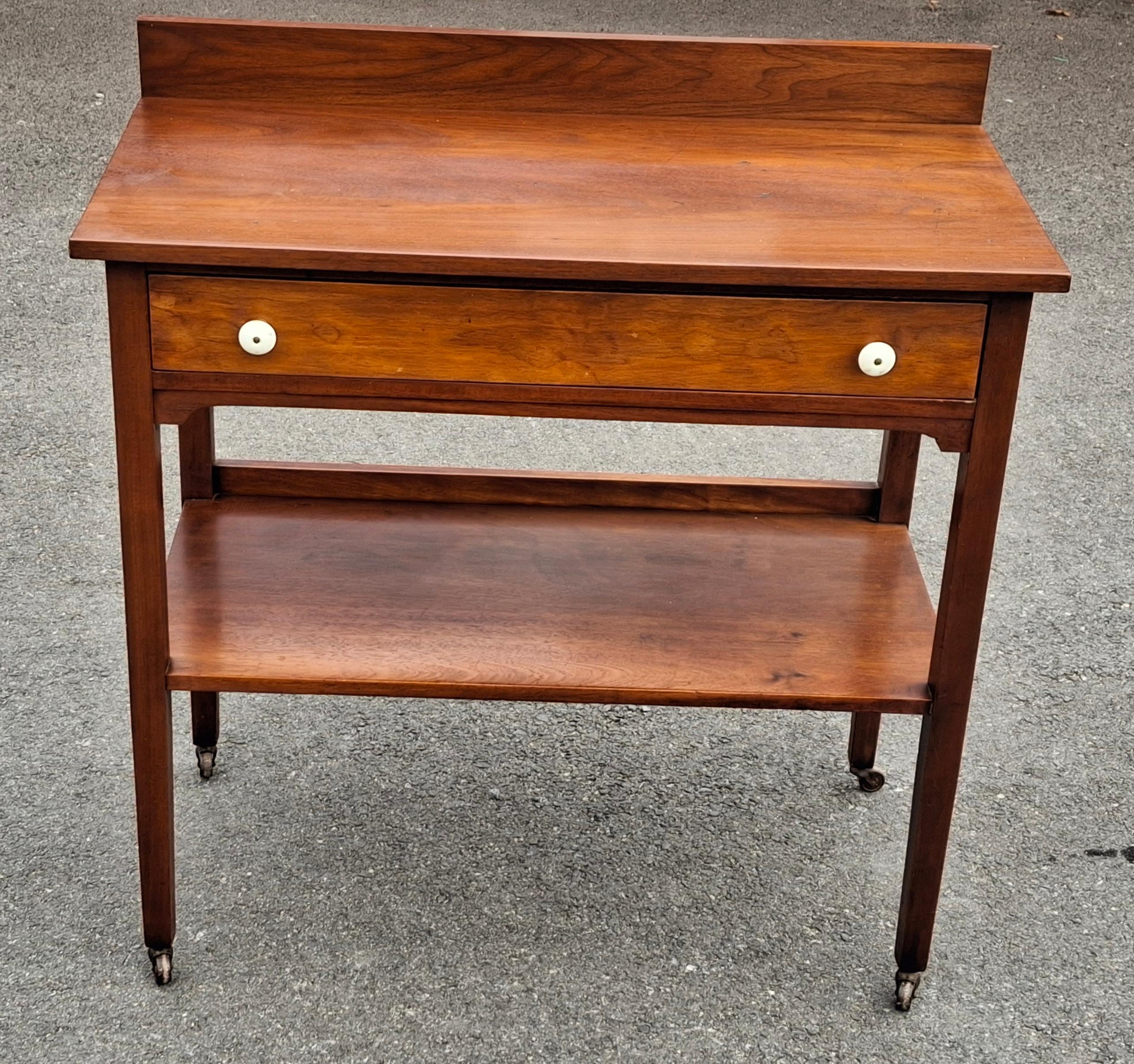 Victorian Mahogany Rolling Server, 2nd Half 19th Century In Good Condition For Sale In Germantown, MD