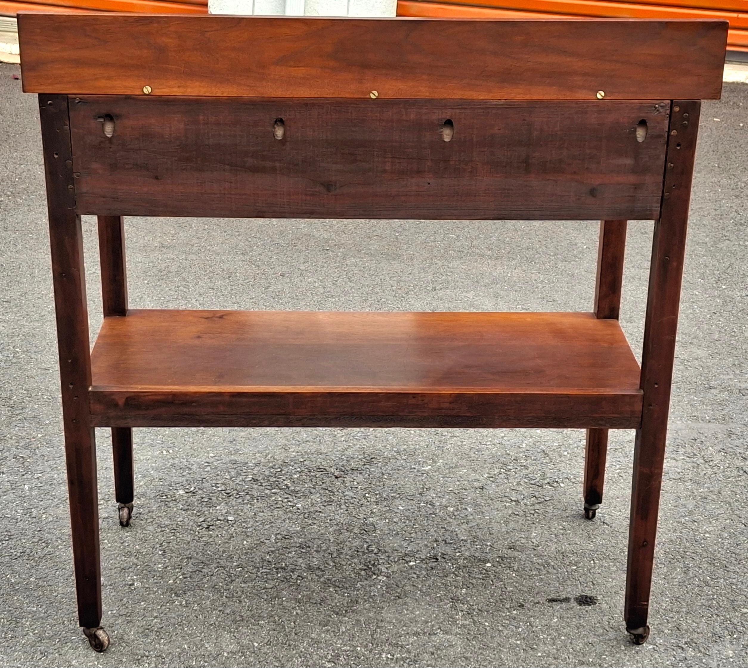 Victorian Mahogany Rolling Server, 2nd Half 19th Century For Sale 3