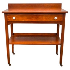 Victorian Mahogany Rolling Server, 2nd Half 19th Century