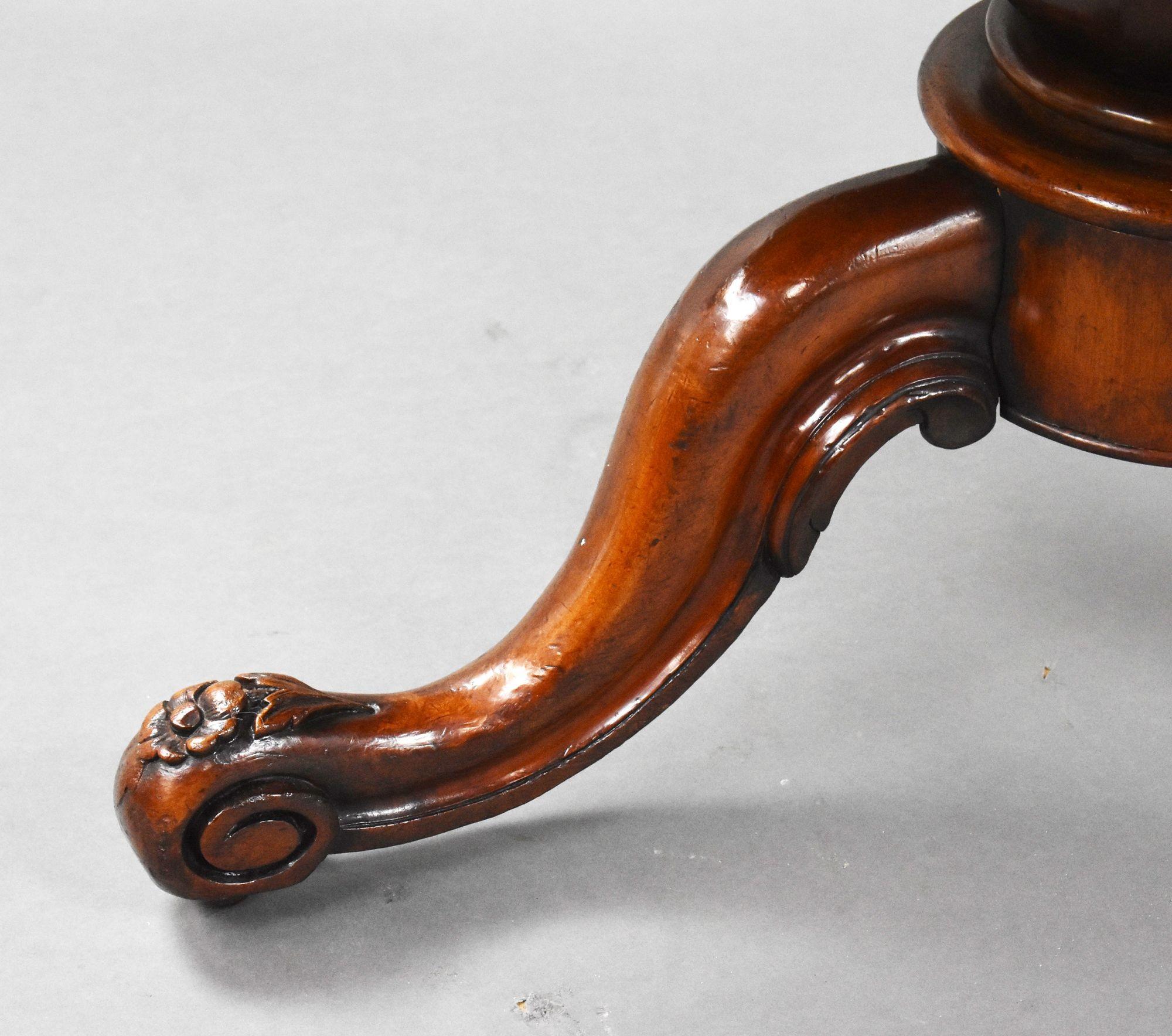 Victorian Mahogany Round Breakfast Table 1