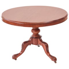 Victorian Mahogany Round Centre Table