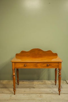Victorian Mahogany Scalloped Back Serving Table