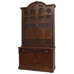 Libreria secretaire vittoriana in mogano