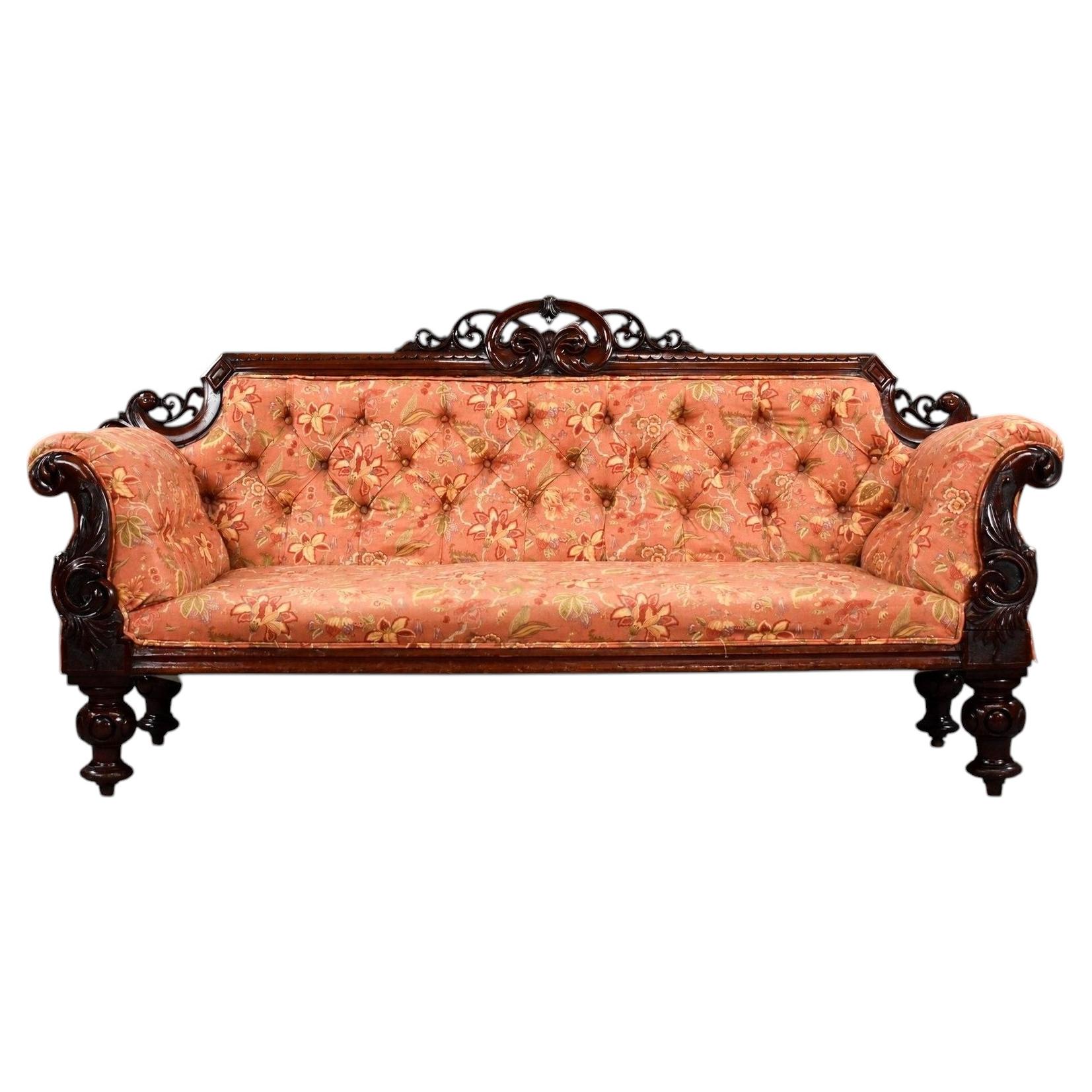 Viktorianisches Mahagoni-Sofa im Angebot
