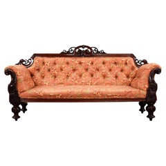 Victorian Mahogany Settee
