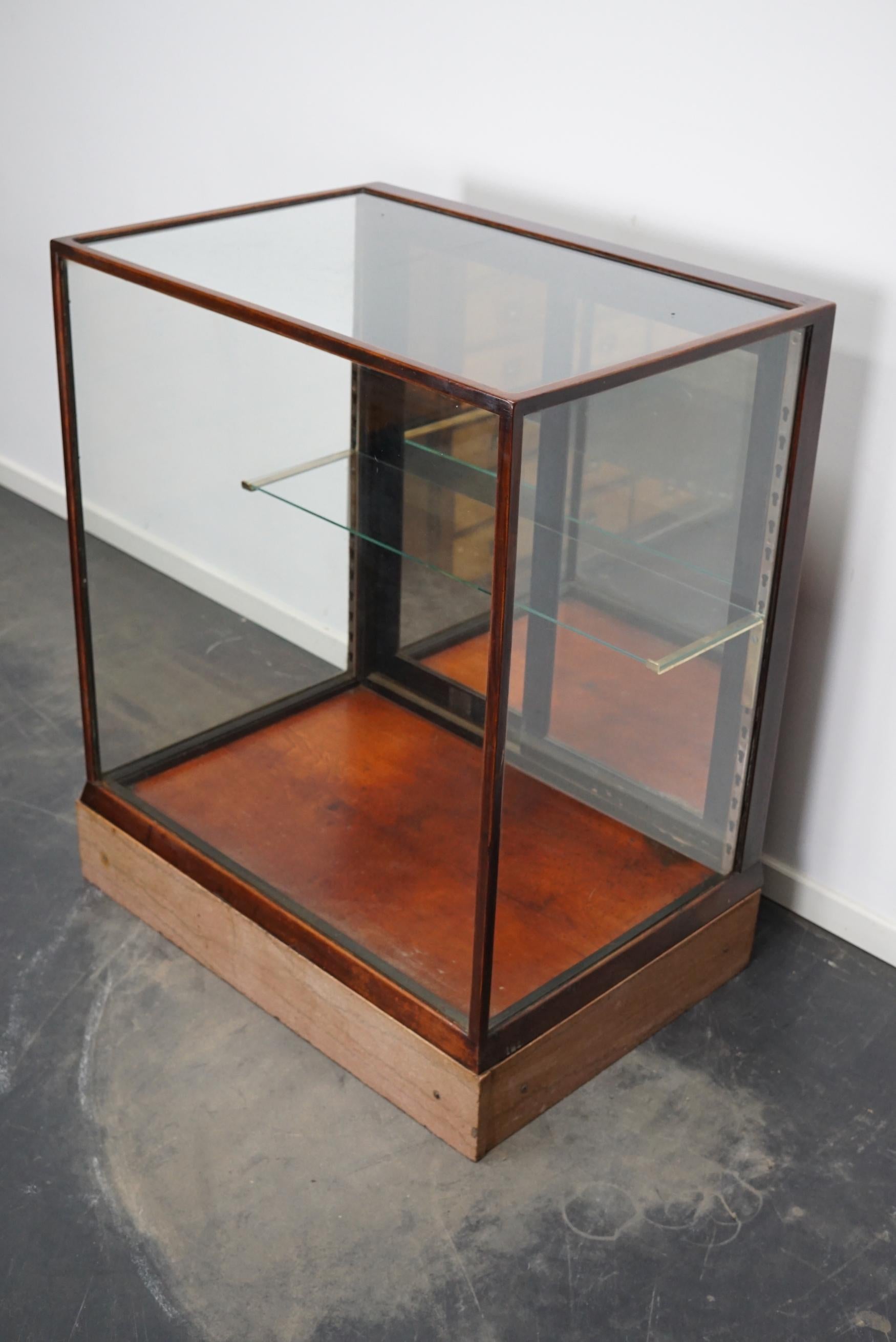 Victorian Mahogany Shop Display Cabinet / Counter or Vitrine, Late 19th Century In Good Condition For Sale In Nijmegen, NL