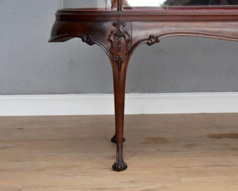 19th Century Victorian Mahogany Shop Display Cabinet For Sale