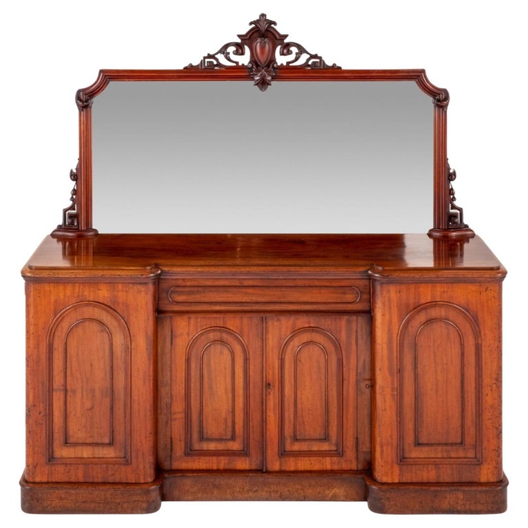 Victorian Mahogany Sideboard Antique Server, 1860 For Sale at 1stDibs