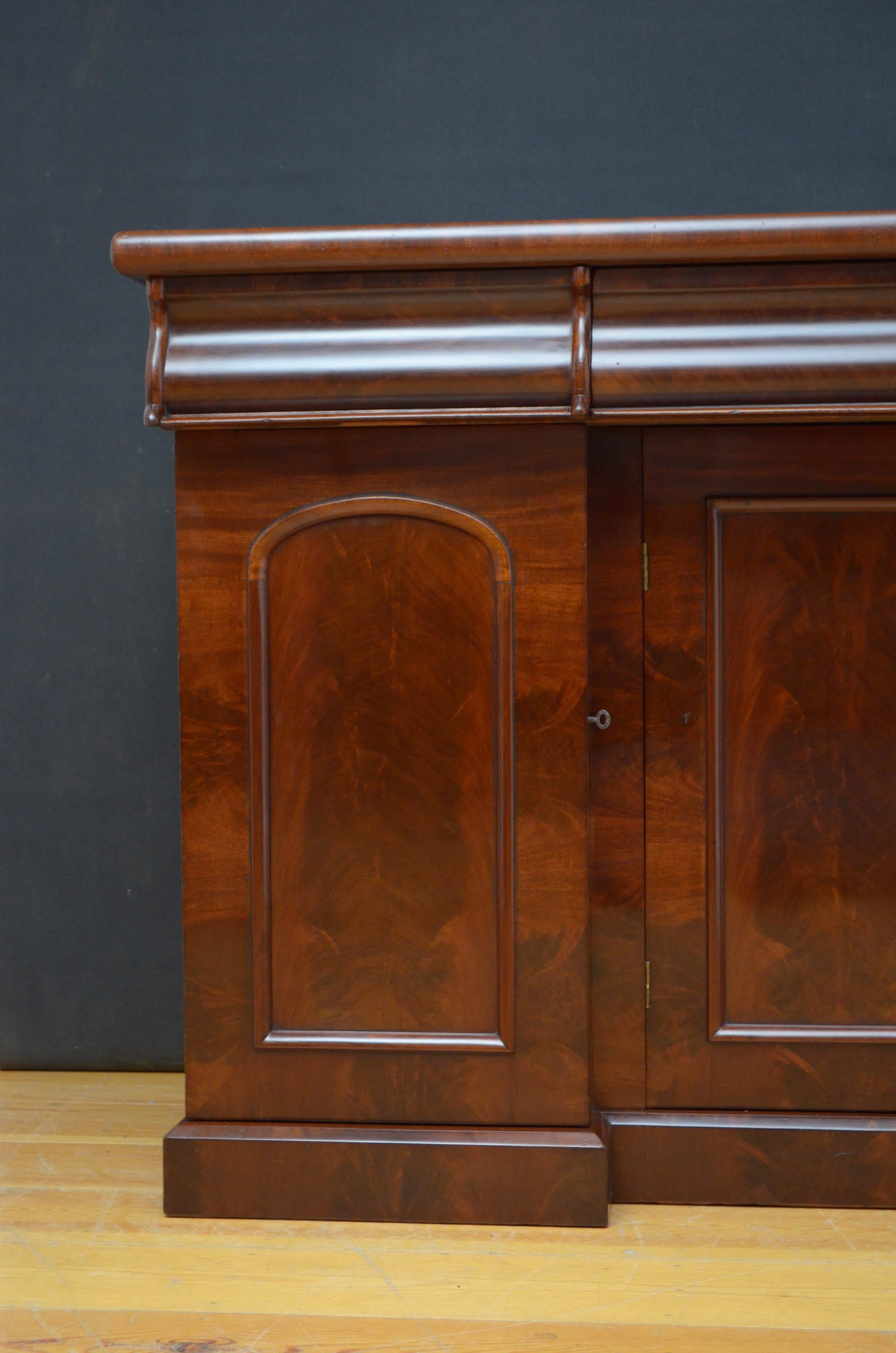 Wood Victorian Mahogany Sideboard