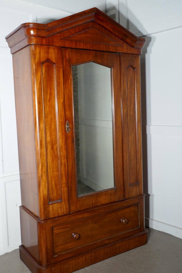 Victorian Mahogany Single Wardrobe at 1stDibs
