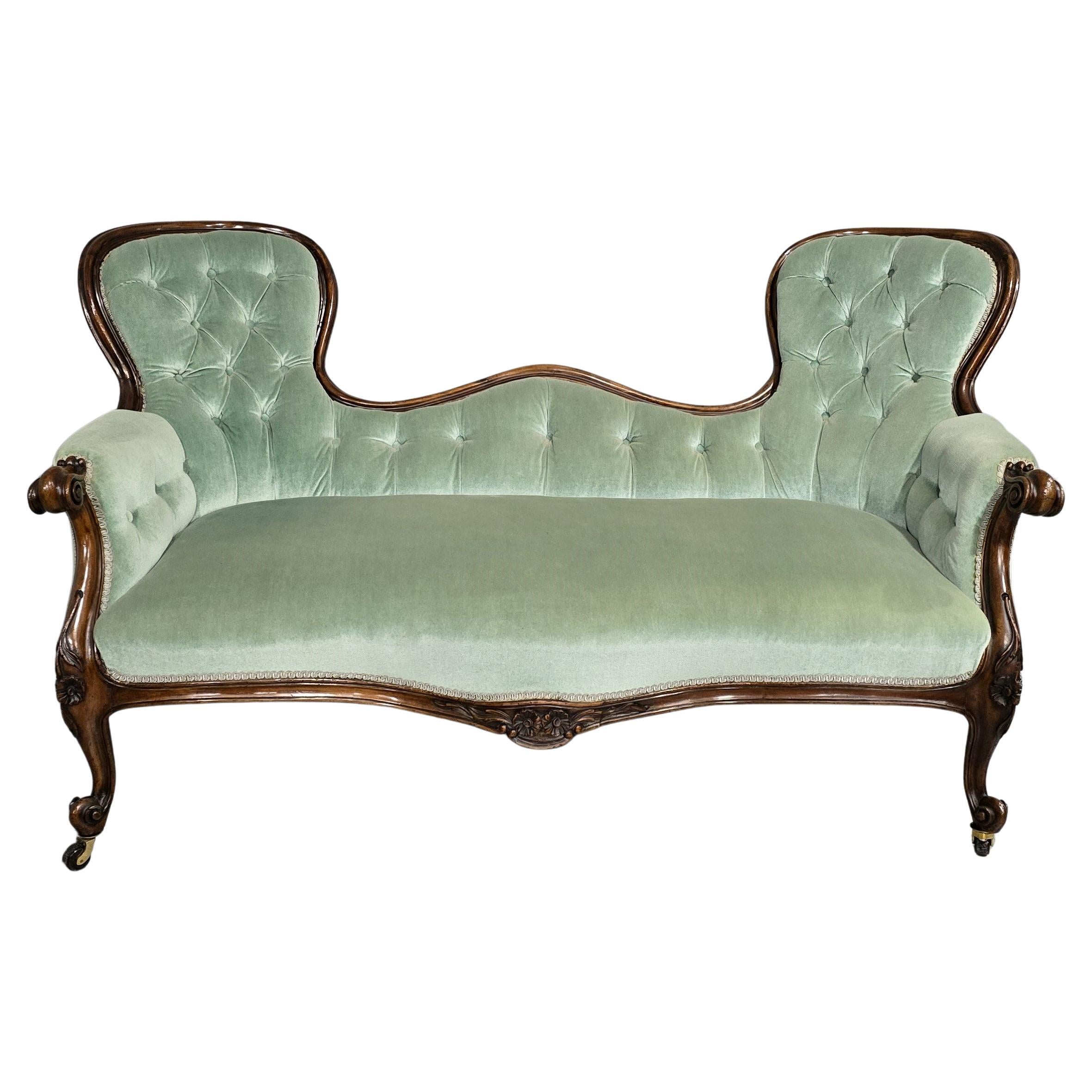 Viktorianisches Mahagoni-Sofa