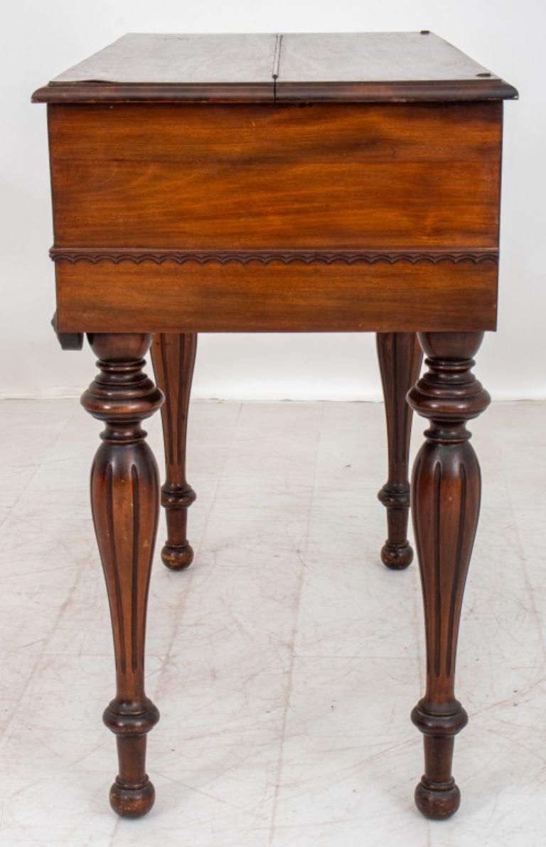 Victorian Mahogany Spinet Desk, 19th C For Sale 2