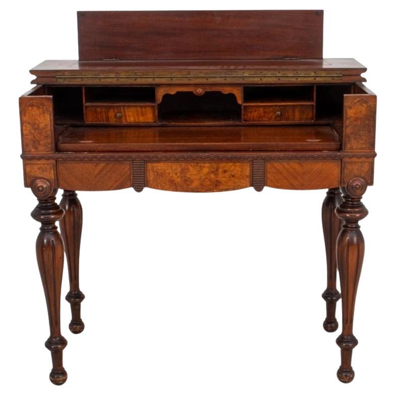 Victorian Mahogany Spinet Desk, 19th C For Sale