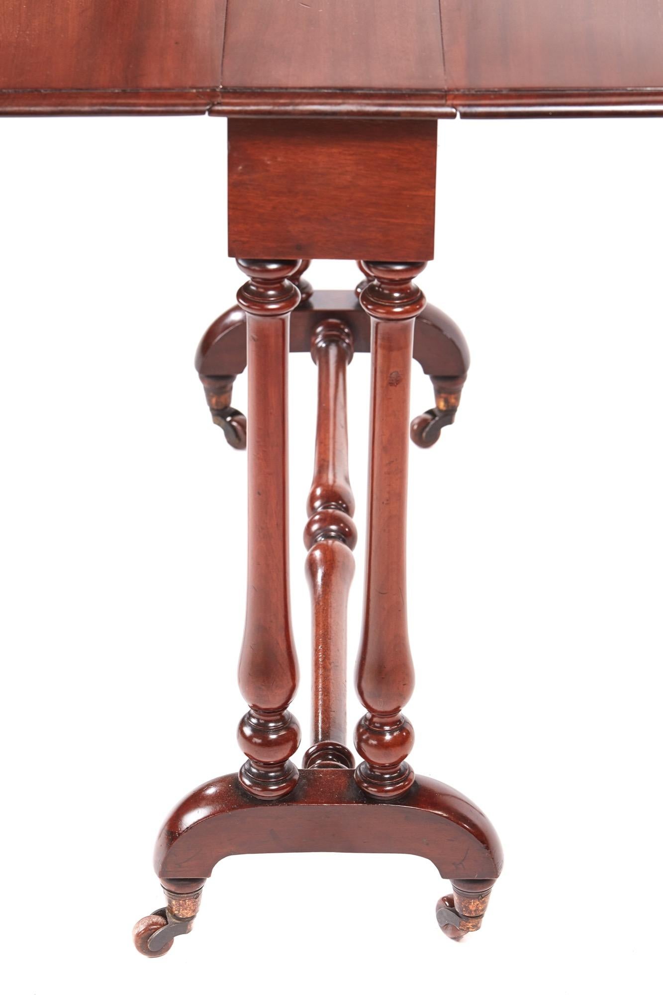 Mid-19th Century Victorian Mahogany Sutherland Table