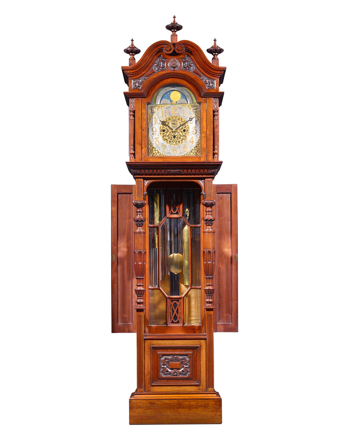 victorian grandfather clock