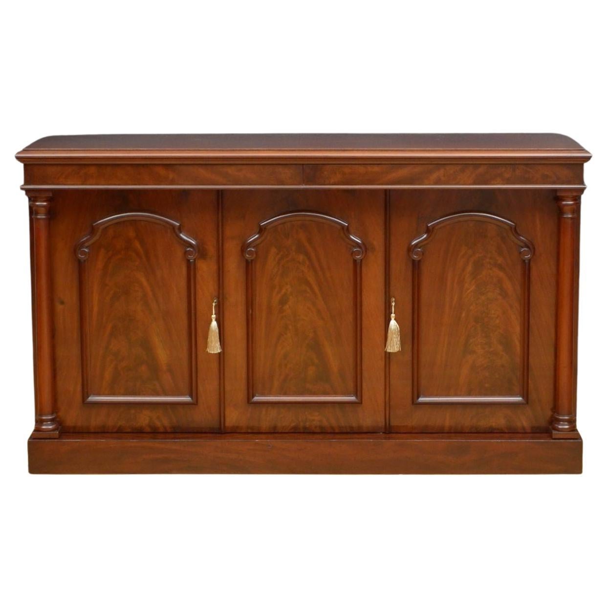 Victorian Mahogany Three Door Sideboard