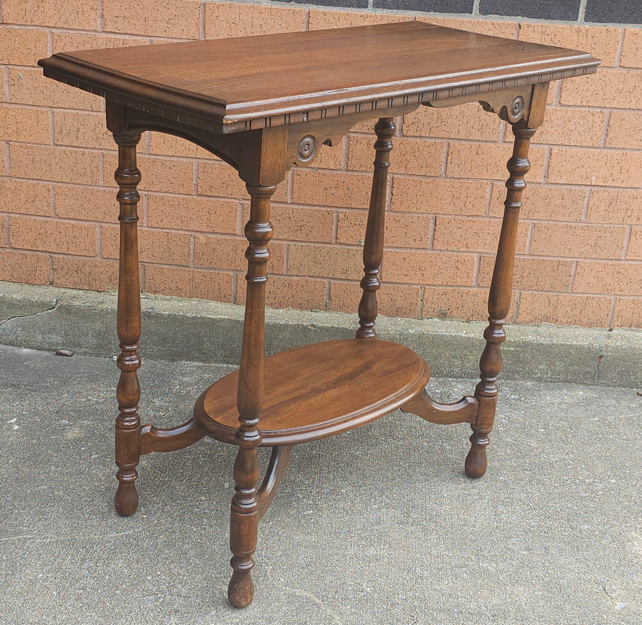 Other Victorian Mahogany Tiered Console Table For Sale