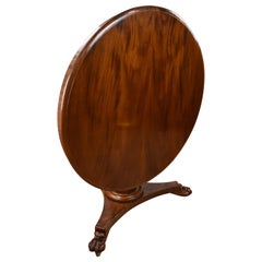 Antique Victorian Mahogany Tilt-Top Dining/Breakfast Table