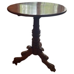 Table d'appoint victorienne en acajou à plateau basculant pour hall/foyer