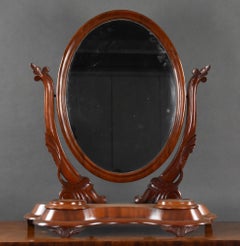 Victorian Mahogany Toilet Mirror