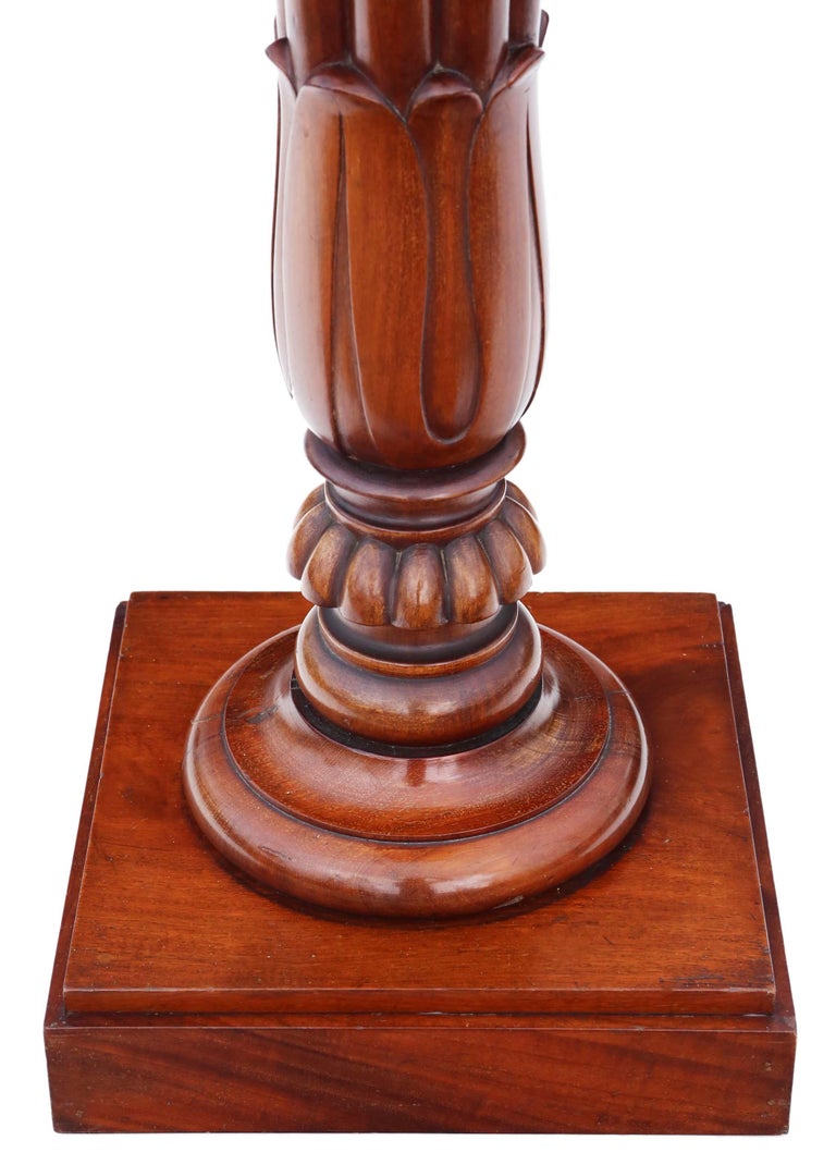 Victorian, Mahogany, Torchiere, Pedestal For Sale at 1stDibs