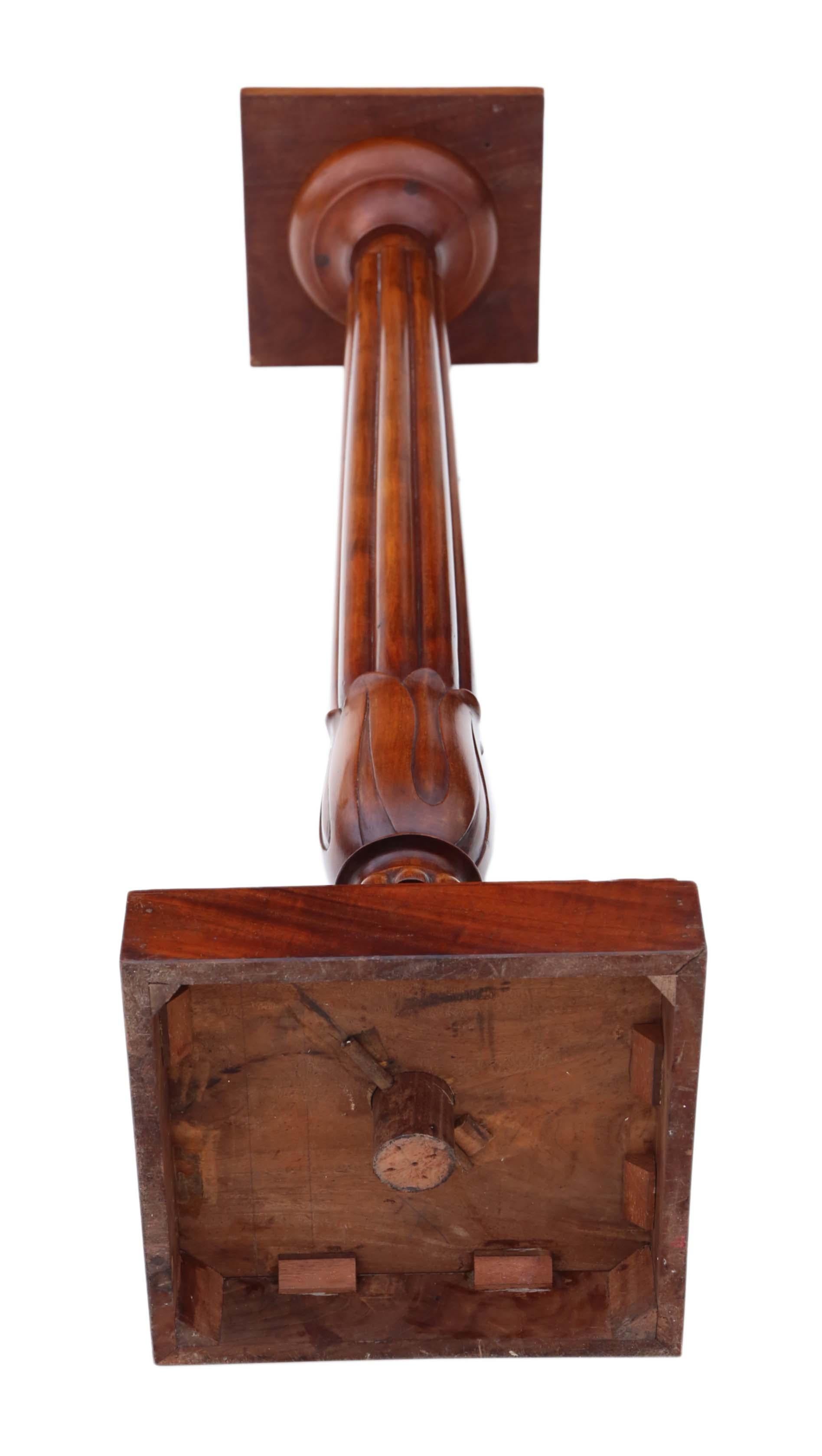 Wood Victorian, Mahogany, Torchiere, Pedestal