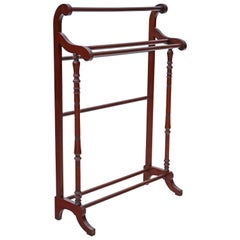 Victorian Mahogany Towel Rail Stand