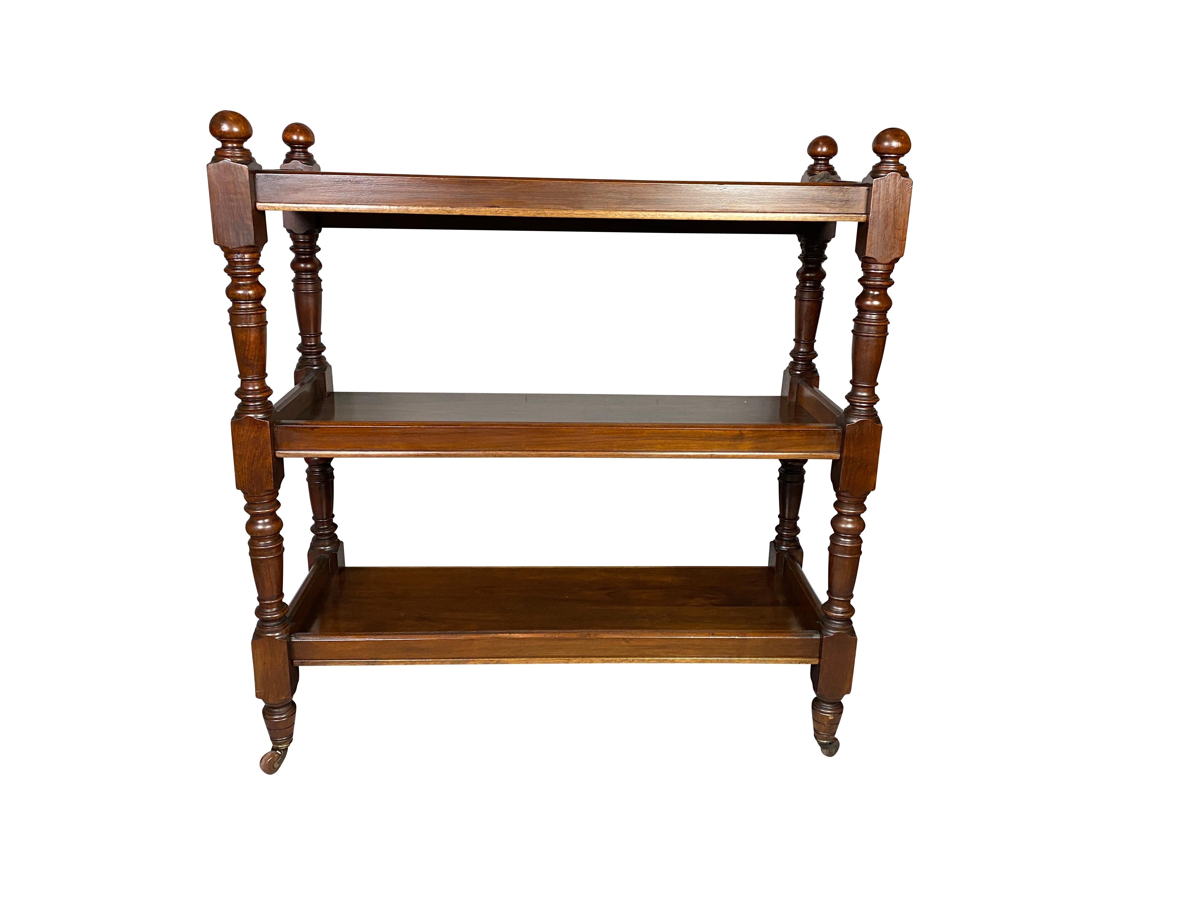 Late Victorian Victorian Mahogany Trolley