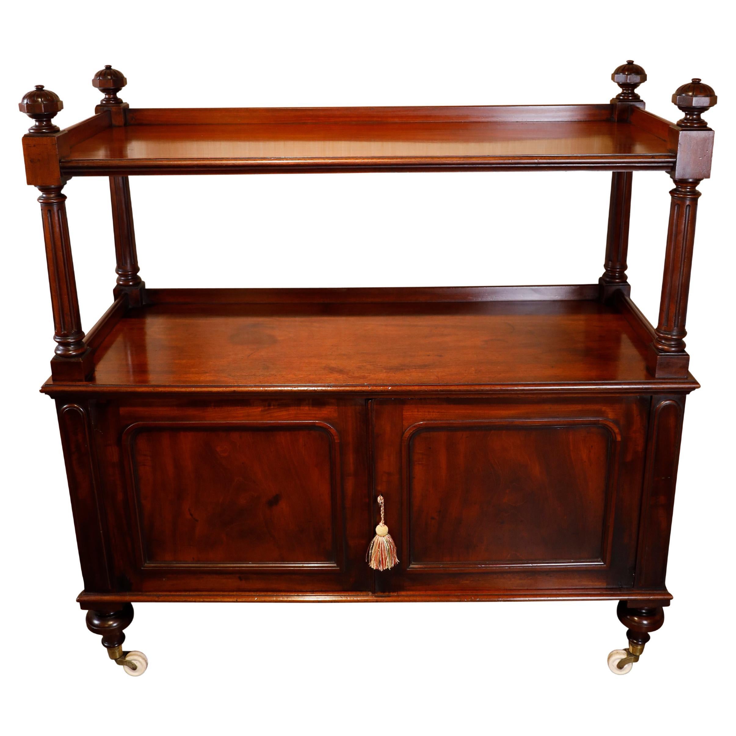 Victorian Mahogany Trolly / Dumbwaiter For Sale