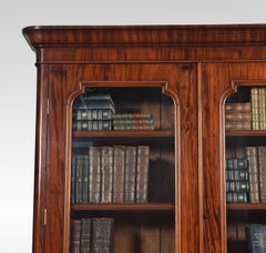 Victorian Mahogany Two-Door Bookcase