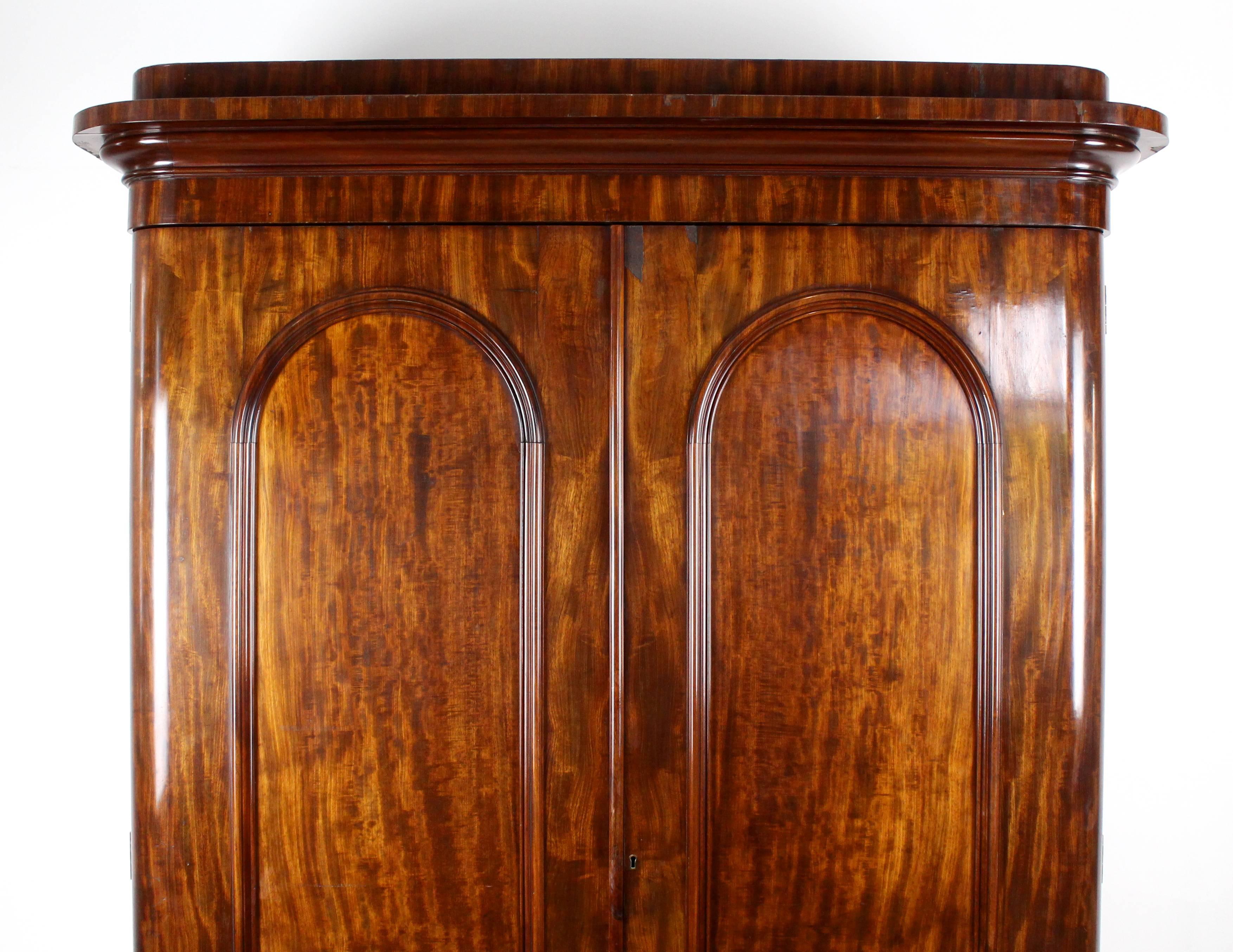 victorian mahogany wardrobe