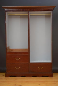 Victorian Mahogany Two Door Wardrobe