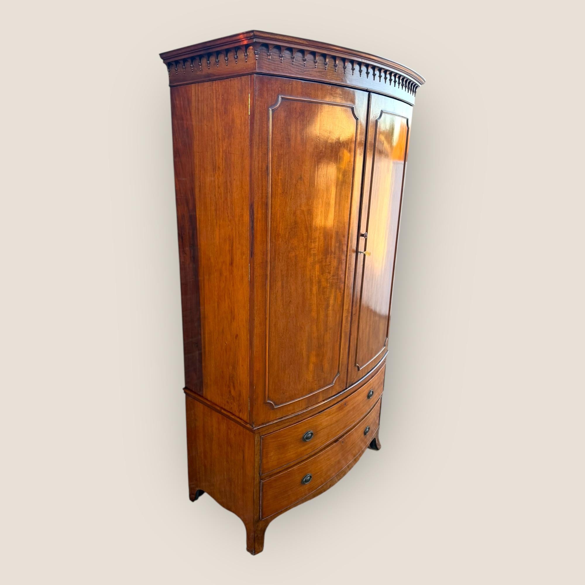 British Victorian Mahogany Wardrobe