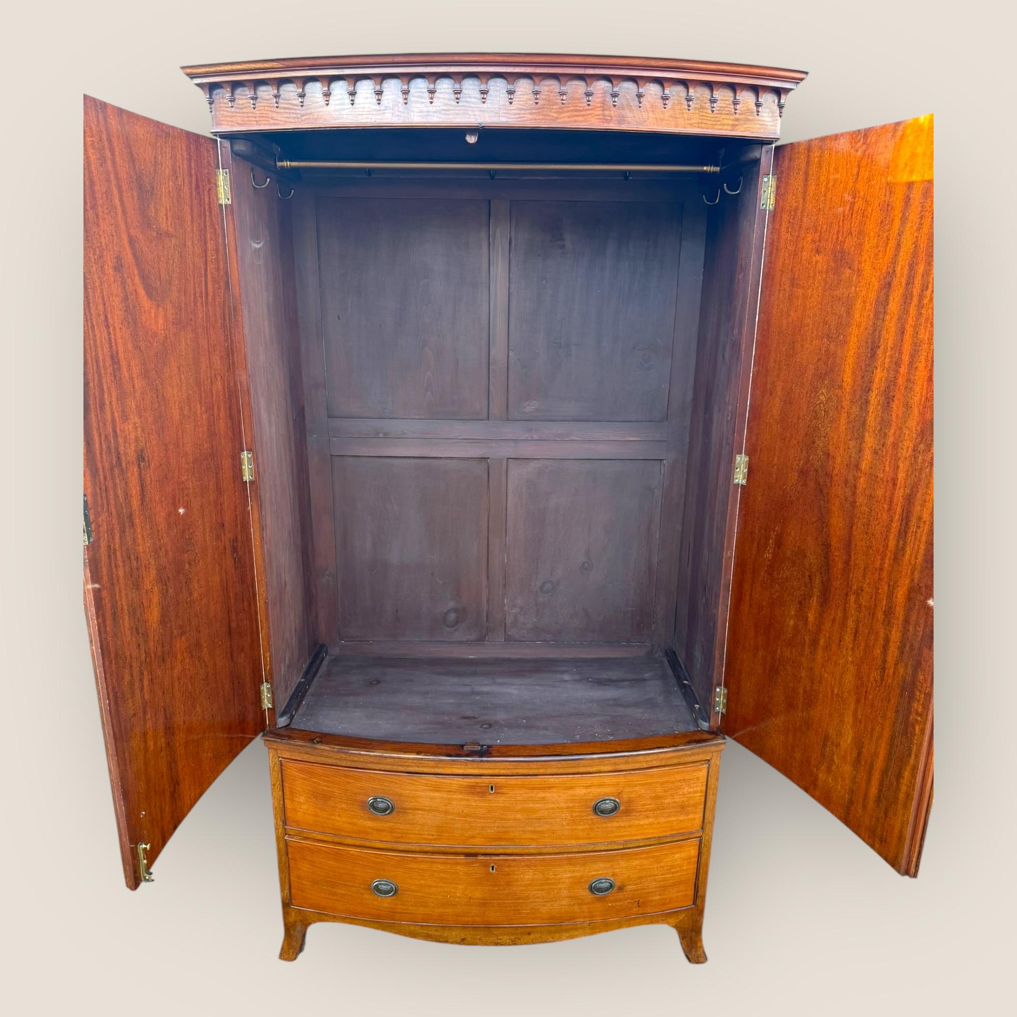 19th Century Victorian Mahogany Wardrobe