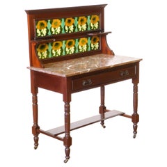 Antique Victorian Mahogany Washstand