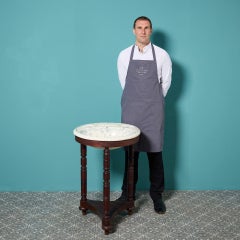 Victorian Mahogany Washstand with Round Transfer Print Sink