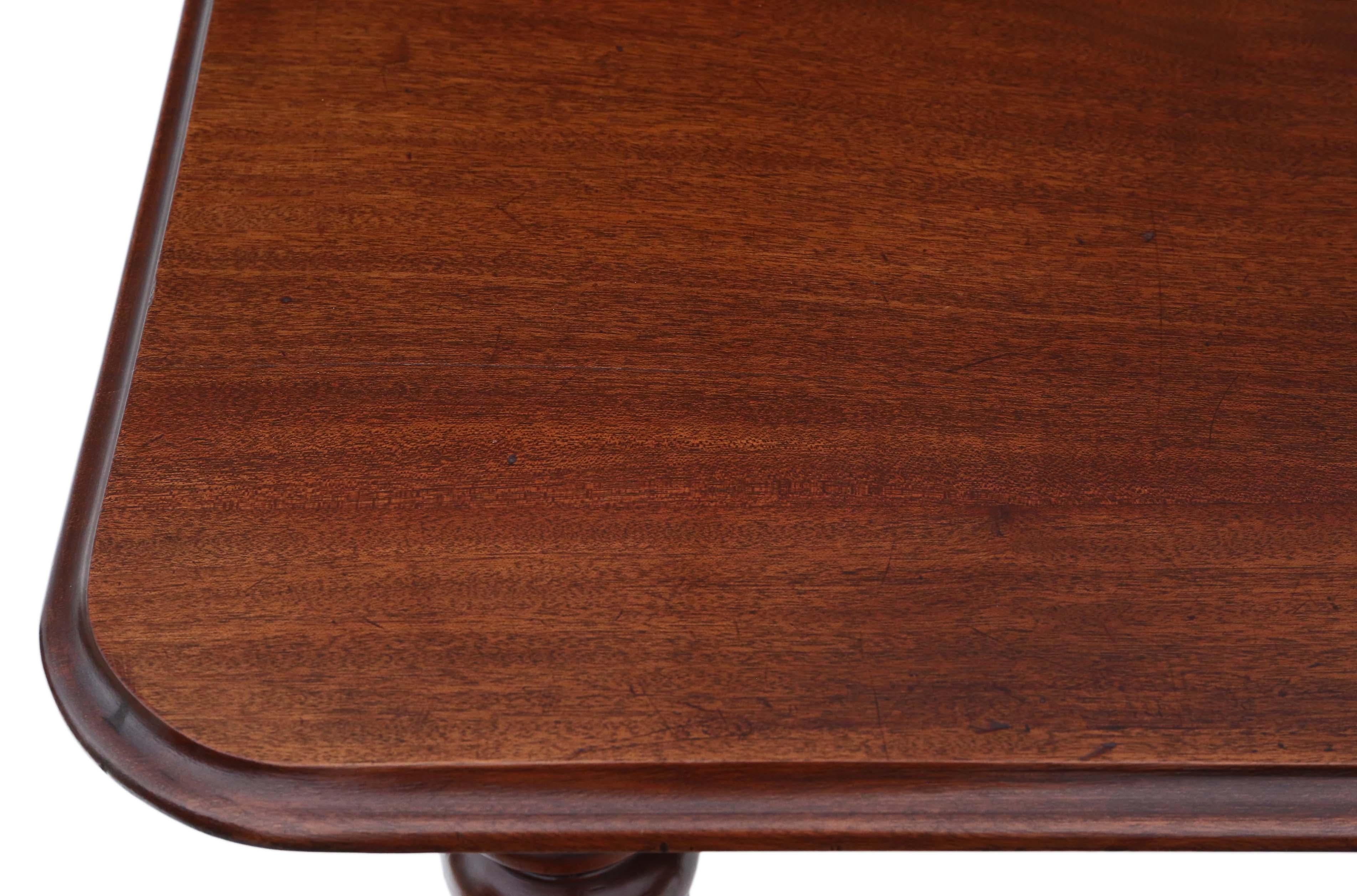 19th Century Victorian Mahogany Windout Extending Dining Table