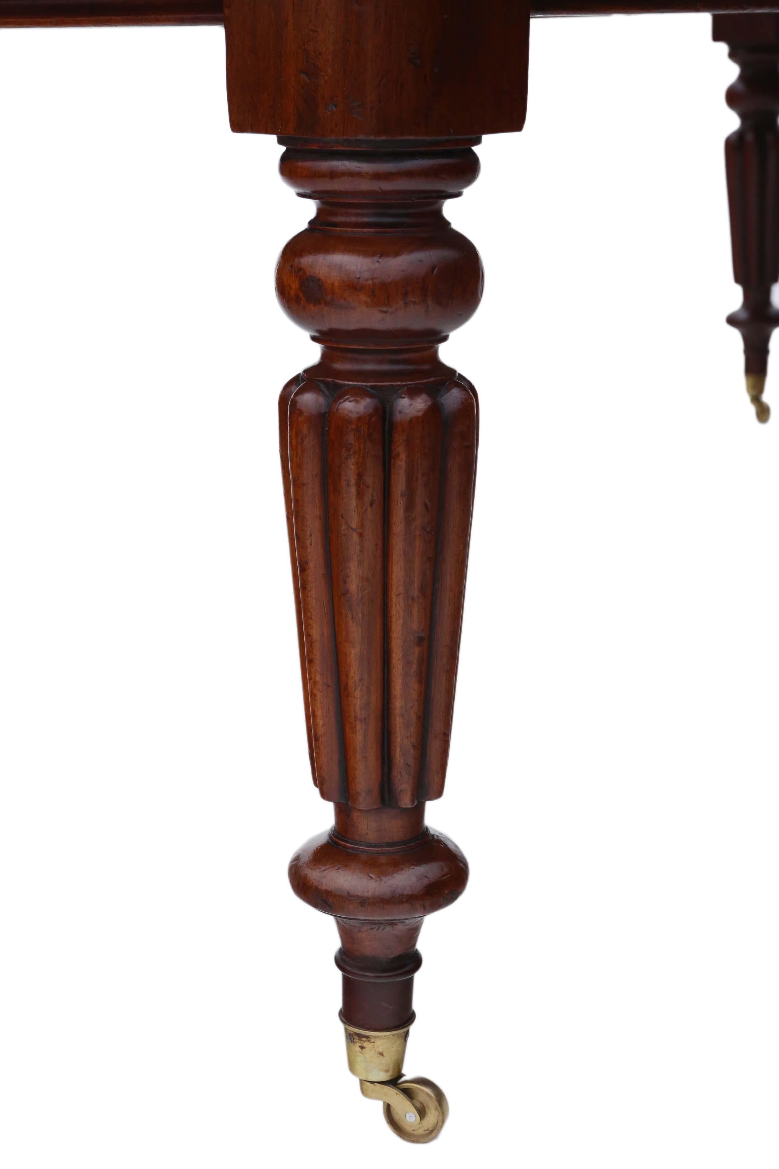 Victorian Mahogany Windout Extending Dining Table 1